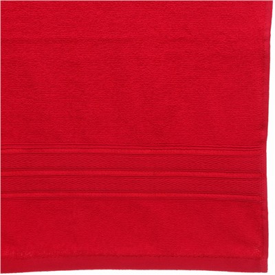 Полотенце махровое 70*120см "Comfort" цвет красный 02040 плотность 300гр/м2