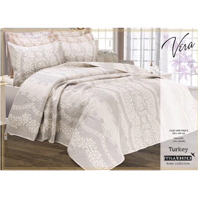 Жаккардовое Покрывало 240x260 см с 2-мя Наволочками 60x80 см Delux Seri - My Bed