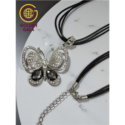 Кулон на кожаном шнурке "Женская грация" Арт КШ2130/20