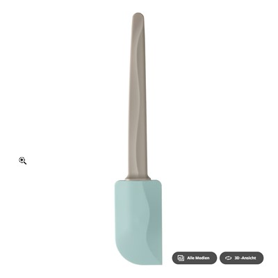 BAKGLAD Teigschaber, beige/blau, 26 cm