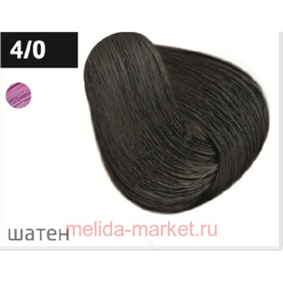 OLLIN PERFORMANCE  4/0 шатен 60мл Перманентная крем-краска для волос