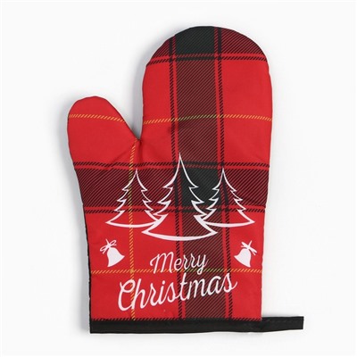 Варежка Доляна Christmas 26*16 см, 100% п/э