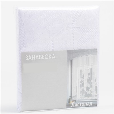 Штора 170х160 см, белый, 100% п/э, без шторной ленты