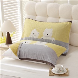 Муслиновая дышащая наволочка 52×75см