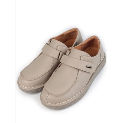 01-7581-5 BEIGE Ботинки демисезонные женские (натуральная кожа)