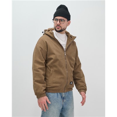 Куртка из вельвета мужская демисезонная коричневого цвета 25336K
