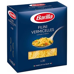Нарушена упаковка!   Вермишелька №30 Barilla (филини) 450г х  14 8076809575997