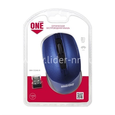 Мышь беспроводная Smartbuy ONE 332 (синяя)