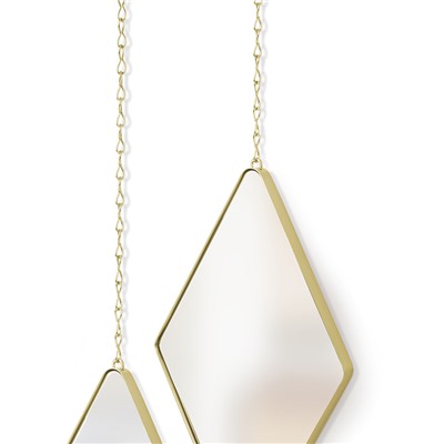 Набор зеркал Dima, матовая латунь, 3 шт.