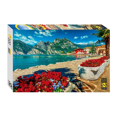Пазлы 500 "Озеро Гарда, Италия"