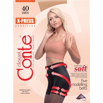 Колготки корректирующие, Conte, X-Press 40 XL оптом