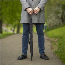 G828-01 Black (Черный) Зонт мужской трость автомат Fulton