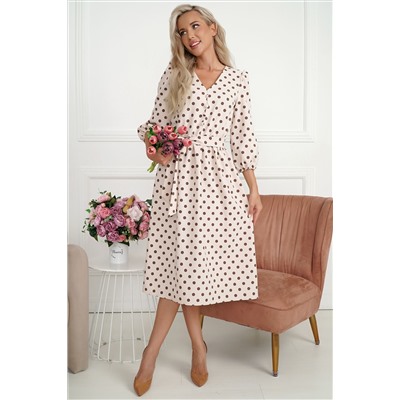 Платье Розетта (бежевое) П14113-45М