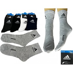 Носки средней длины мужские Adidas 42-48 5 пар Арт 11