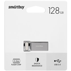Память Smart Buy "M2"  128GB, USB 3.0 Flash Drive, серебристый (металл. корпус )