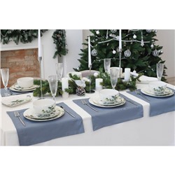 Блюдо сервировочное Доляна «Дракоша», 28×12×3.2 см, цвет белый