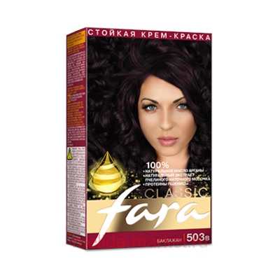 РК Fara Classic Краска для волос тон 503В баклажан