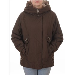 8008 BROWN Куртка демисезонная женская (100 гр. холлофайбер)