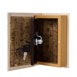 Сейф дерево книга кожа "Наши семейные ценности" 17х11х5 см