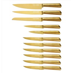 195-006 Набор ножей 11пр. на подставке в под.уп.(х4)