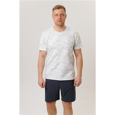 Мужской костюм с шортами 2268 / Серый