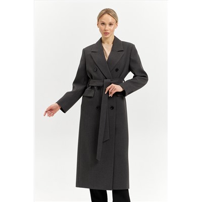 Пальто женское демисезонное 26326 (базальт/рубчик)