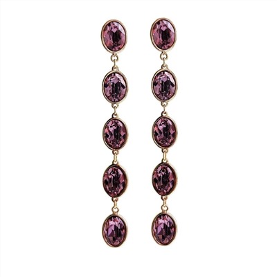 Серьги с кристаллами Swarovski