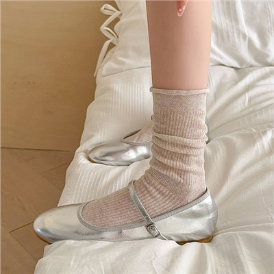 Brand summer thin knee socks, Korean style, mid-length