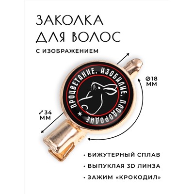 HZF-0377 Заколка Кролик