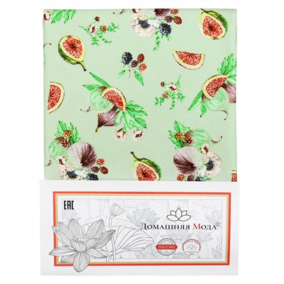 "Инжир К" Шторы для кухни, 2шт 148х160см, на шторной ленте, хлопок "Премиум" 186г/м2, "Домашняя мода" (Россия)