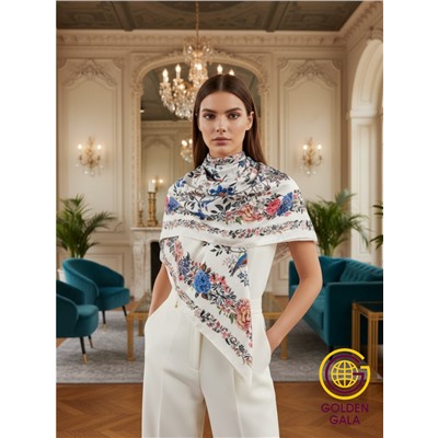 Платок шелковый большой "Парижанка" Арт 2428/20