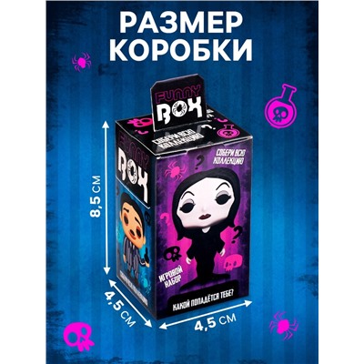 Игрушка - сюрприз Funny box «Мрачная семейка»: детский брелок, наклейки, карточка