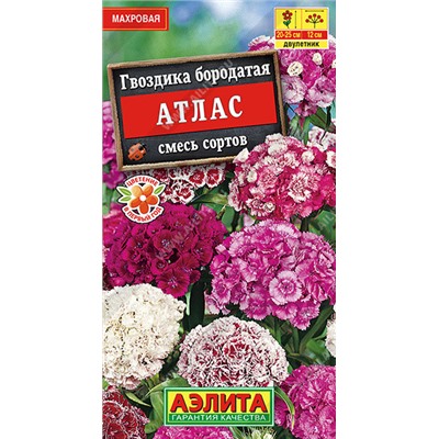 1223 Гвоздика Атлас турецкая махровая, смесь сортов 0,3гр