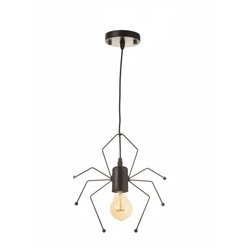 Светильник Spider 1х40Вт Е27 черный 20х20х8см