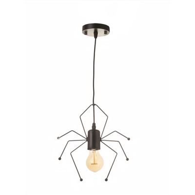 Светильник Spider 1х40Вт Е27 черный 20х20х8см