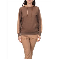 NO01 BEIGE/BROWN Костюм спортивный женский (хлопок 90%, полиэстер 10%)