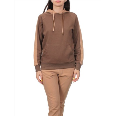 NO01 BEIGE/BROWN Костюм спортивный женский (хлопок 90%, полиэстер 10%)