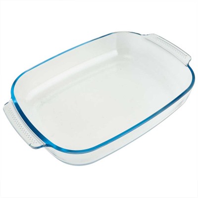 РК-0131 Прямоугольная форма для запекания с ручками из жаропроч.стекла 3,8л "ЗАБАВА" 380*254*65мм(6)