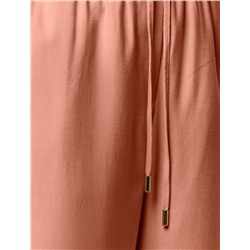 Свободные брюки из плотного лиоцелла на резинке