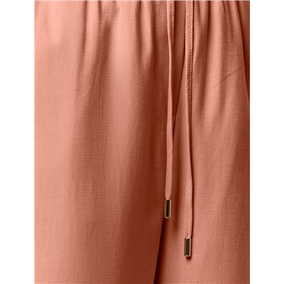 Свободные брюки из плотного лиоцелла на резинке