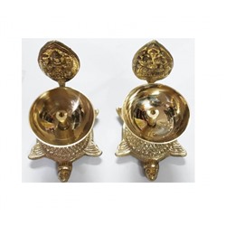 Лакшми Ганеш Дипак (Дия) из Латуни, Lakshmi Ganesh Deepak (Diya) Brass, произв. Kalyan Puja
