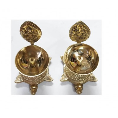 Лакшми Ганеш Дипак (Дия) из Латуни, Lakshmi Ganesh Deepak (Diya) Brass, произв. Kalyan Puja