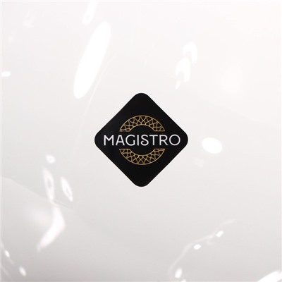 Бокалы для вина Magistro «Иллюзия», 550 мл, 10×24 см, набор 6 шт., стекло, прозрачные