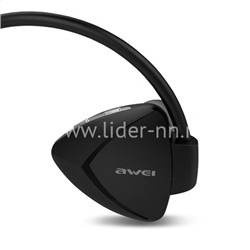 Наушники MP3/MP4 AWEI (A840BL) SPORT Bluetooth вакуумные черные