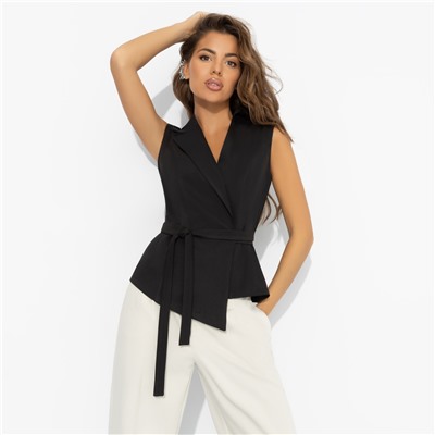 Жилет приталенный, Заслужить премию (черный)