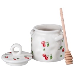 БАНКА ДЛЯ МЕДА LEFARD "CHERRY" 11,5*10,5*1,*5 СМ 450 МЛ