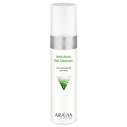 Гель очищающий для жирной и проблемной кожи лица Anti-Acne Gel Cleanser, Aravia 250 мл