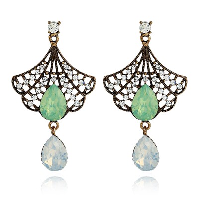 1G0235 Серьги Капли 55х30мм