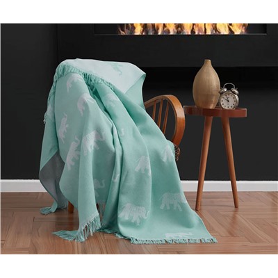 Накидка на Диван 170x220 см. 100% Хлопок Keten Fil SuYeşili