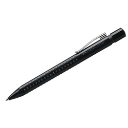 Ручка шариковая автоматическая Faber-Castell "Grip 2010", синяя, 1,0мм, трехгран., черная